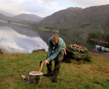 Vedhogging ved vatnet